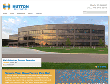 Tablet Screenshot of huttonconstruction.com